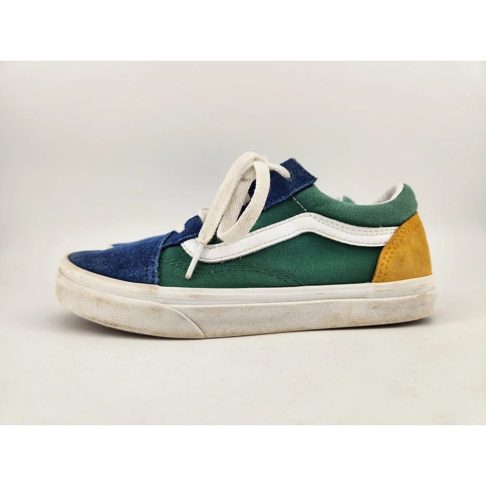 Vans Yacht Club Old Skool Kids Size 3.0 Multicolor Colorblock Sneakers 500714
